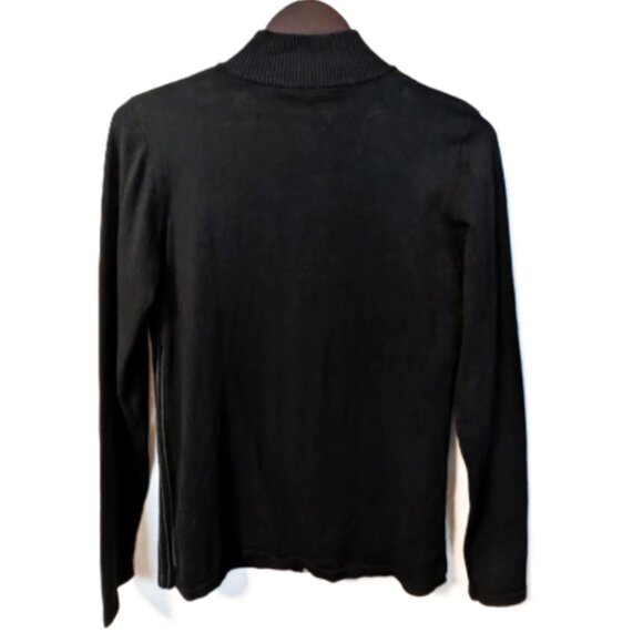 NWT Minkas Women's Cardigan Sweater with Studs and Decorative Stitching - Picture 3 of 5